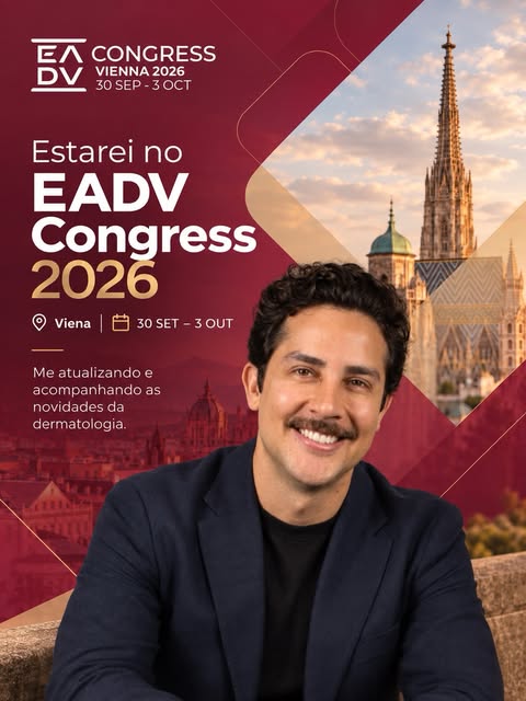 Próxima parada: Viena 🇦🇹

De 30 de setembro a 3 de outubro, estarei no EADV Congress 2026, um dos principais encontros internacionais da Dermatologia.

Serão alguns dias de muita atualização, troca de experiências e contato com o que há de mais recente em pesquisa e prática clínica, conhecimento que depois volta comigo para o consultório, para as aulas e para o cuidado com os meus pacientes.

A Dermatologia está em constante transformação. E acompanhar de perto essas mudanças também faz parte do nosso trabalho. 💙

Nos vemos em Viena! 🇦🇹✨

#EADV2026 #EADVCongress #Dermatologia #Dermatology #Vienna2026.